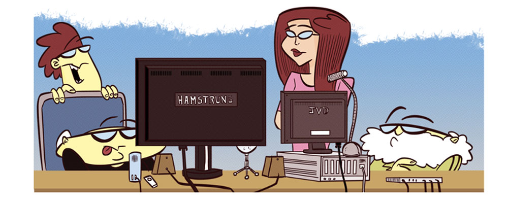 Illustration: The Computer Desk