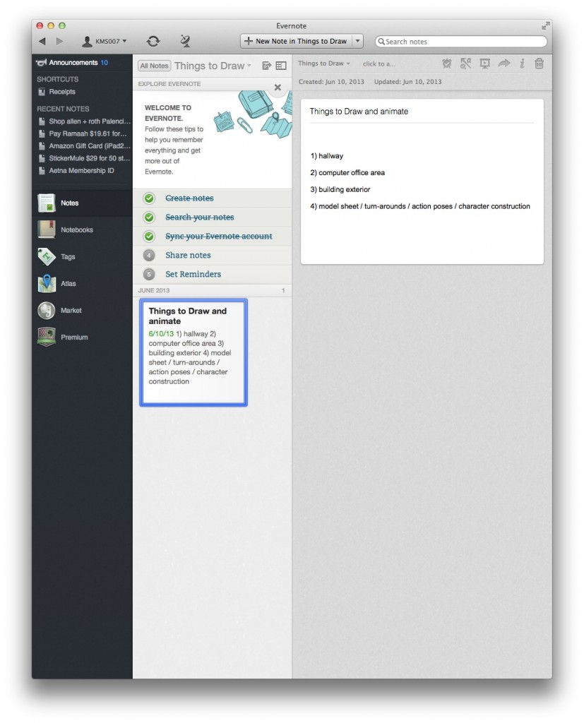 using evernote templates in evernote app for mac