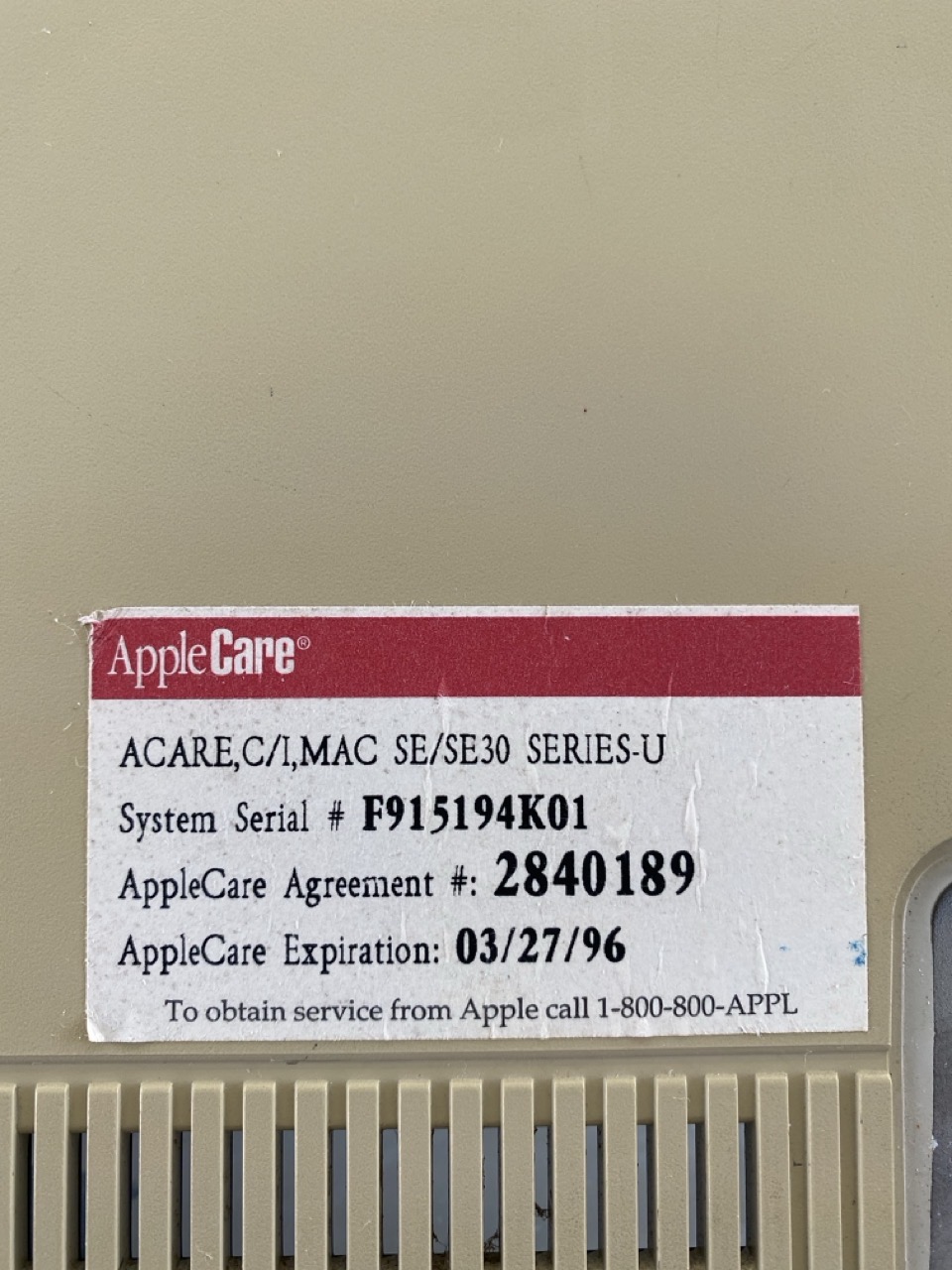 ApplecareSticker CloseUp.