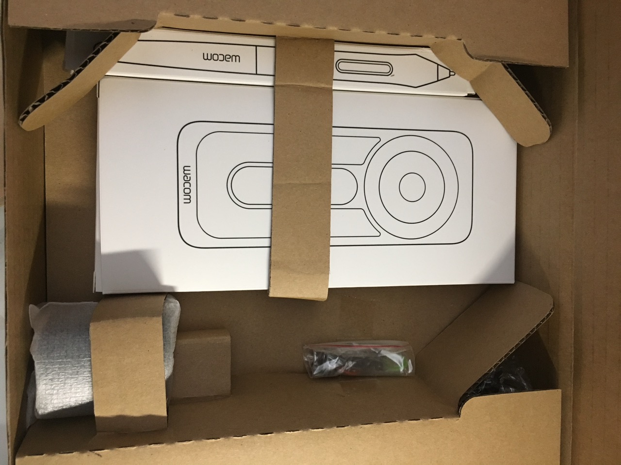 Cintiq pen and controller.