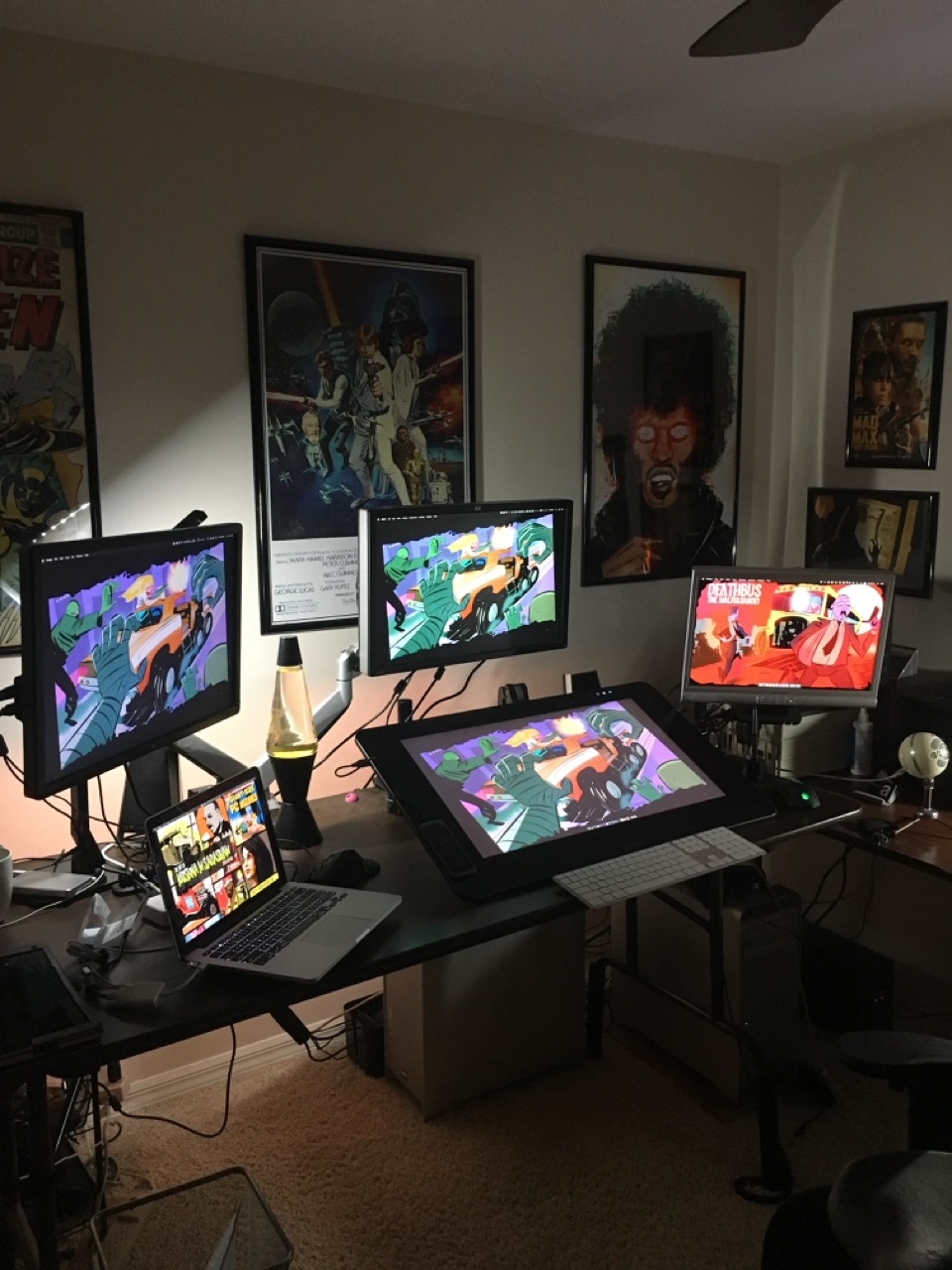 Cintiq with Setup.