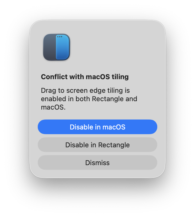 Disable macOS default window mgmt.