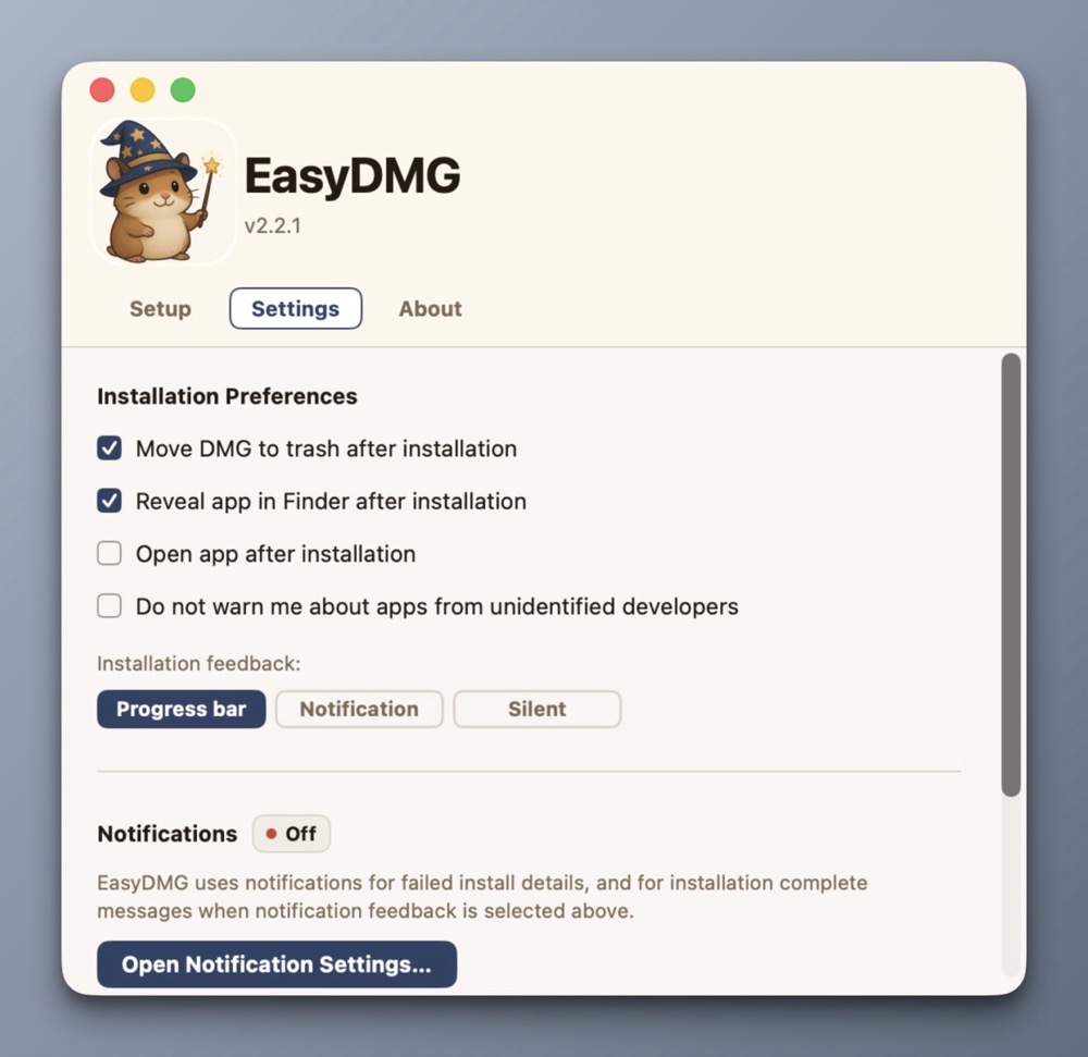 easyDMG_settings.jpg EasyDMG settings.