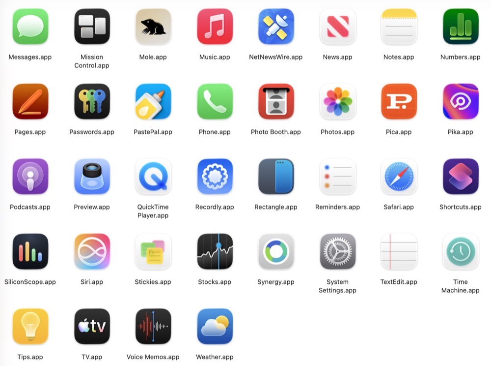 MacOS apps2.